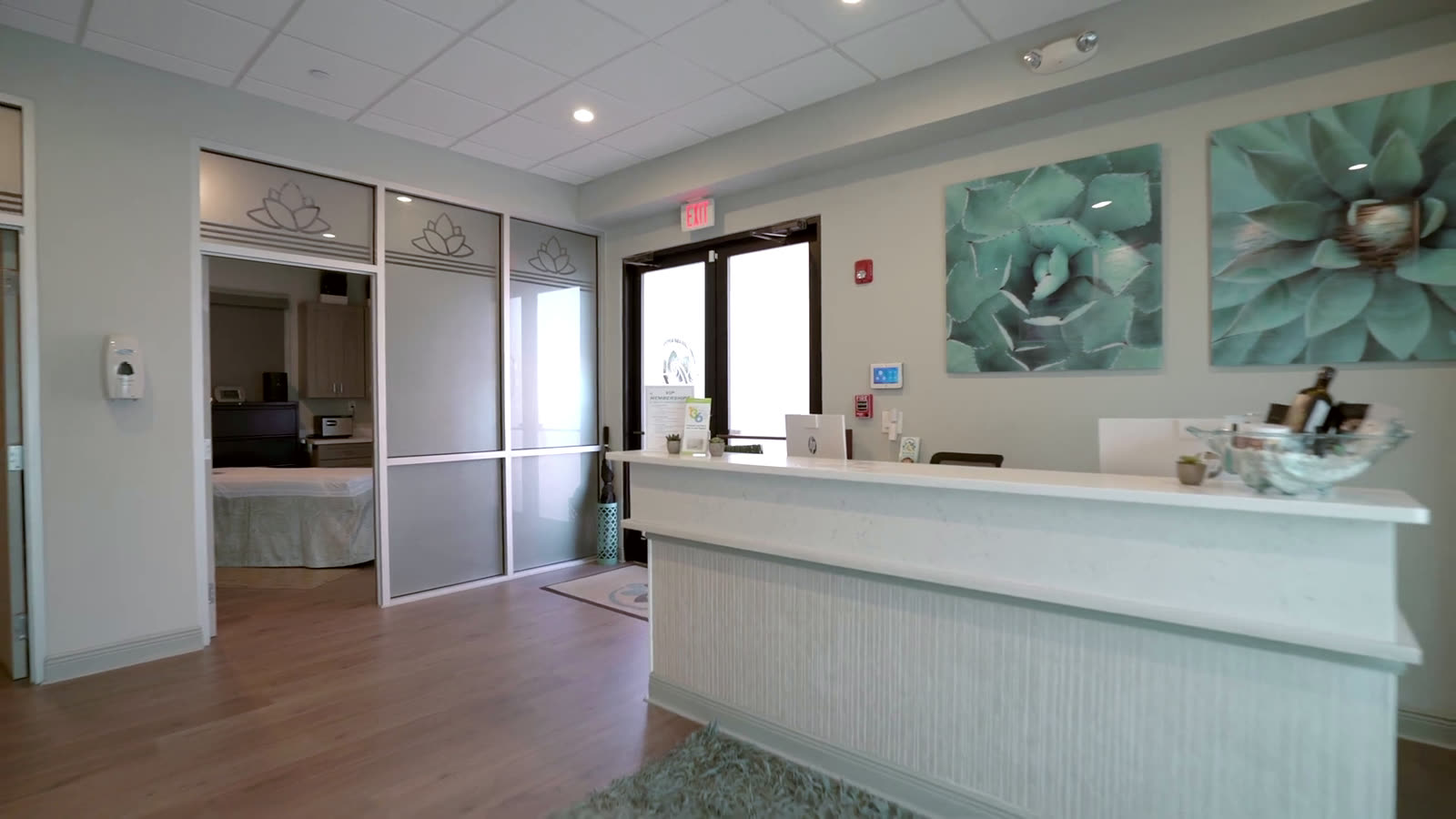 Front desk at C3 Wellness Spa